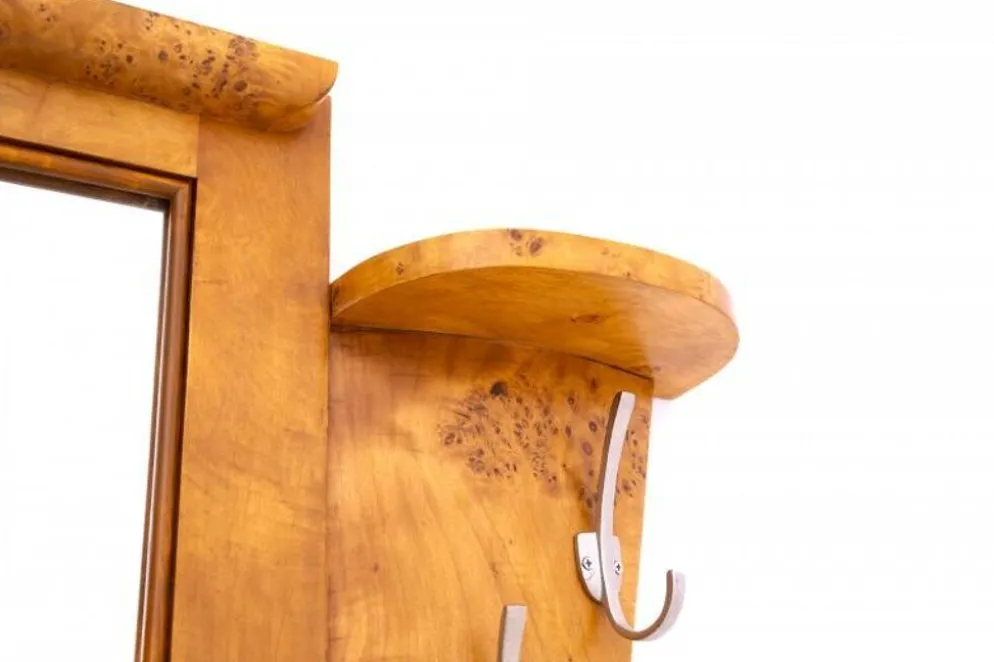 Porte-manteau Art Déco, Pologne, années 1940. Après rénovation.