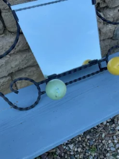 Porte-manteau miroir boule Année 60