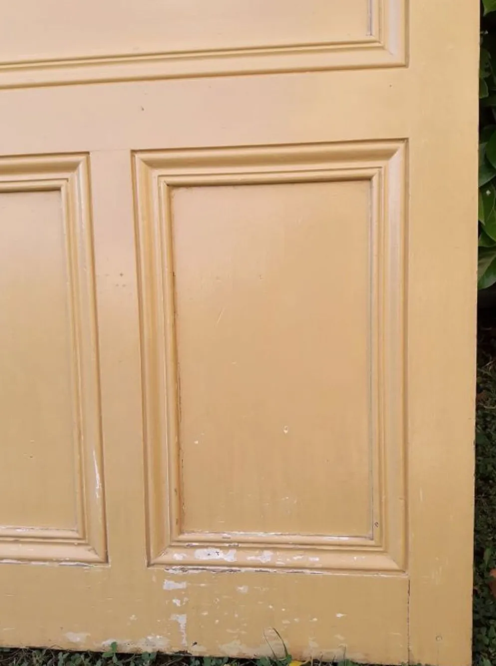 Porte palière 210,3x85,6cm ancienne moulurée