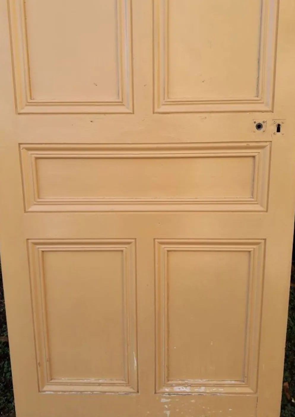 Porte palière 210,3x85,6cm ancienne moulurée