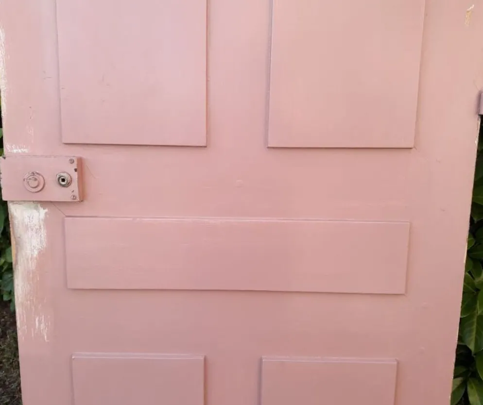 Porte palière 210,3x85,6cm ancienne moulurée