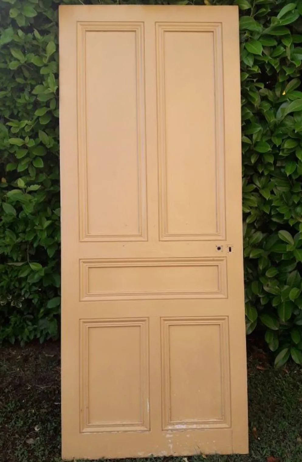 Porte palière 210,3x85,6cm ancienne moulurée