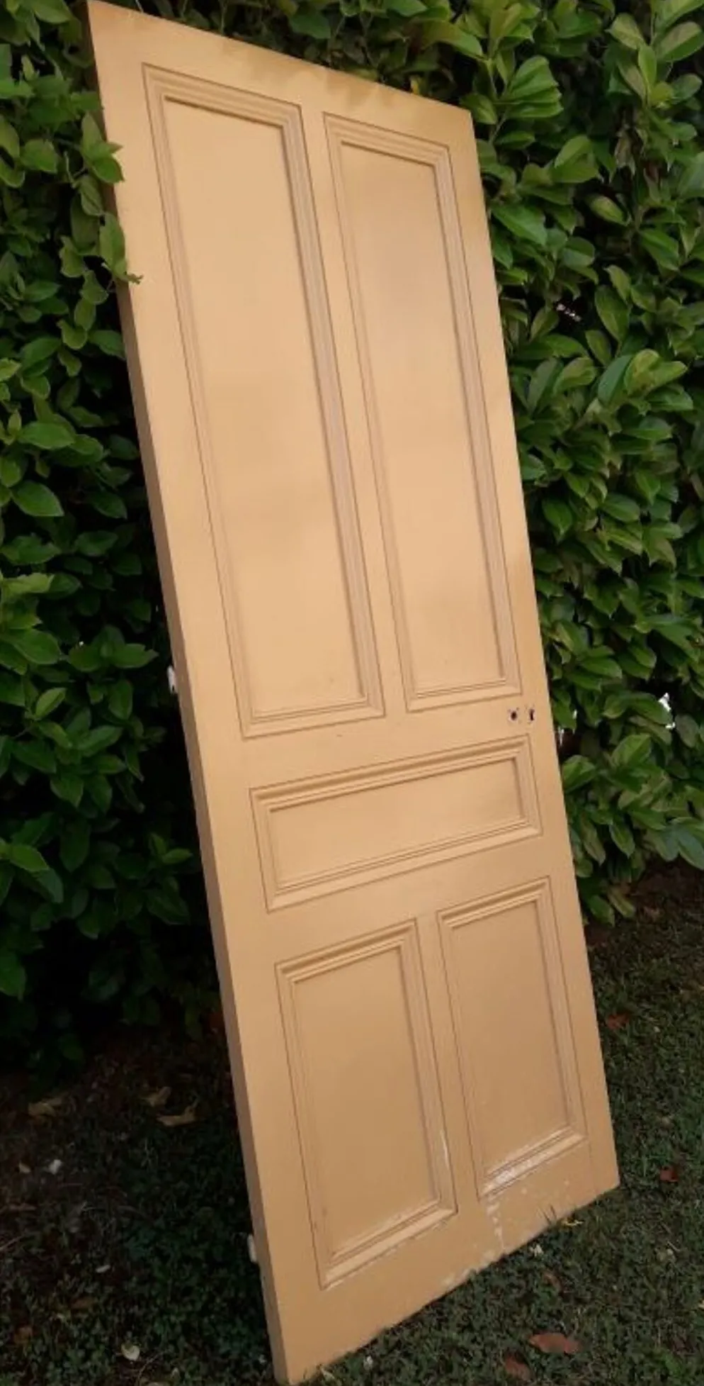 Porte palière 210,3x85,6cm ancienne moulurée