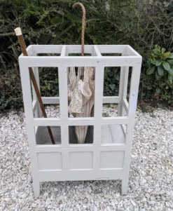Porte parapluie/canne en Bois bistrot Patine 1900 Shabby Gustavien