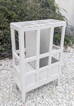 Porte parapluie/canne en Bois bistrot Patine 1900 Shabby Gustavien