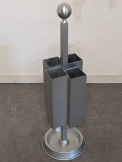 Porte-parapluie en aluminium attribué à Walter & Moretti, France vers 1970