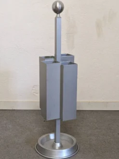 Porte-parapluie en aluminium attribué à Walter & Moretti, France vers 1970