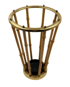 Porte-parapluie en bambou de style Hollywood Regency, France 1970