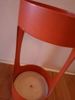 Porte parapluie en bois vintage 70'S