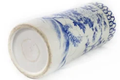 Porte-parapluie en céramique chinoise peinte à la main