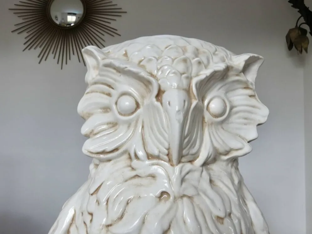 Porte parapluie en céramique made in Italy "hibou" ou "chouette" 1960- 1970