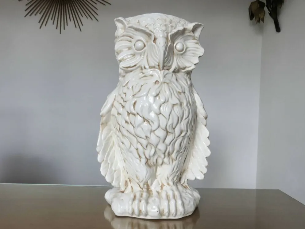 Porte parapluie en céramique made in Italy "hibou" ou "chouette" 1960- 1970