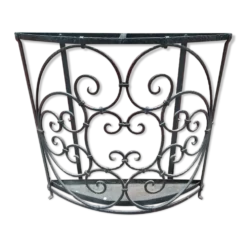 Porte parapluie en fer forgé martelé