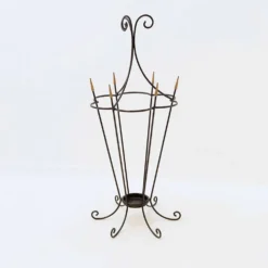 Porte-parapluie en fer forgé mid-century - années 1960