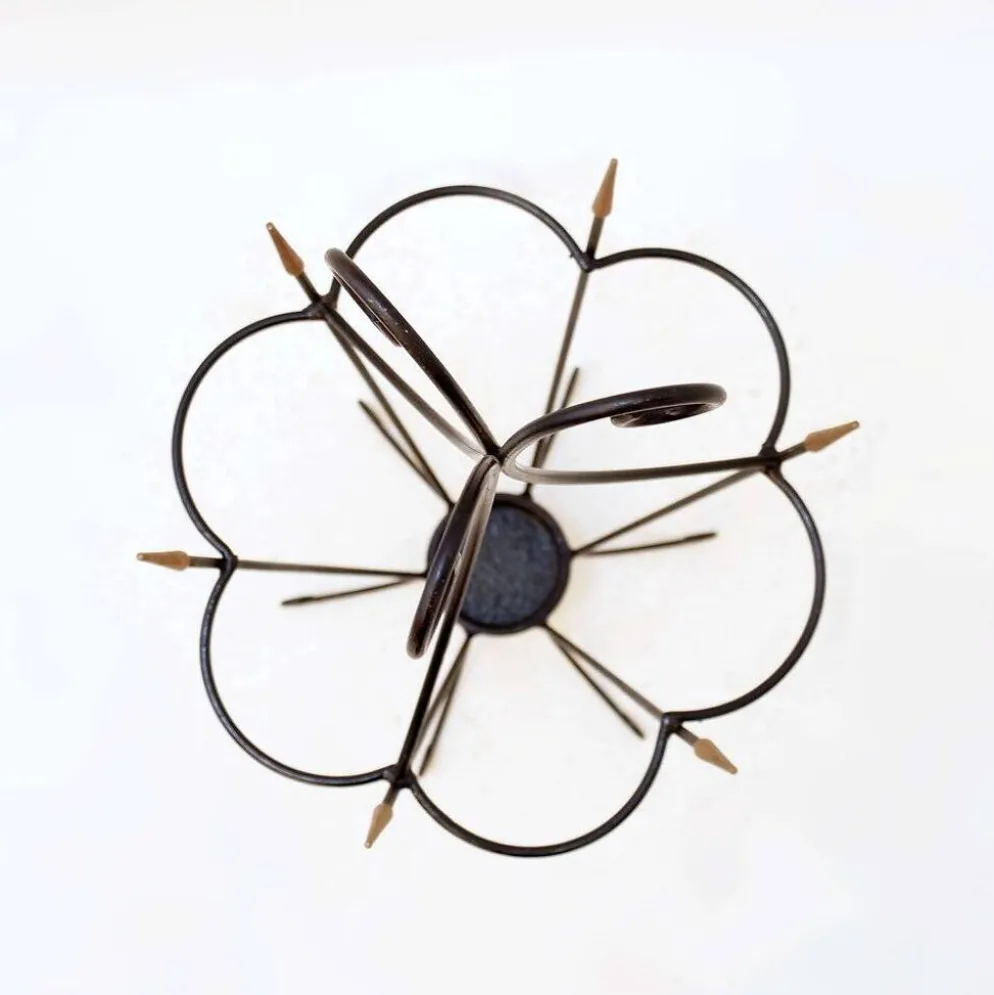 Porte-parapluie en fer forgé mid-century - années 1960