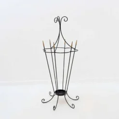 Porte-parapluie en fer forgé mid-century - années 1960