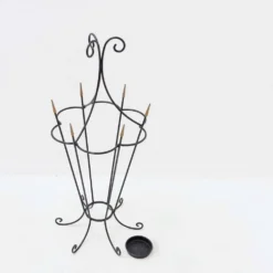 Porte-parapluie en fer forgé mid-century - années 1960