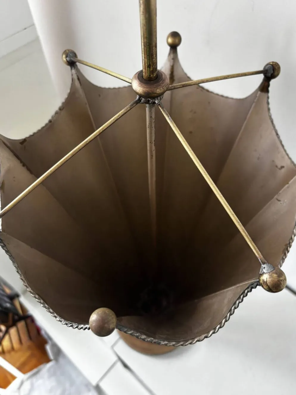 Porte parapluie en laiton 1960