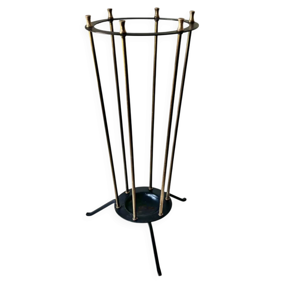 Porte-parapluie en laiton Mid Century