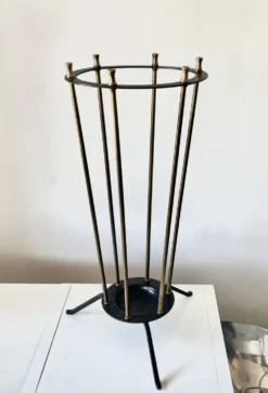 Porte-parapluie en laiton Mid Century