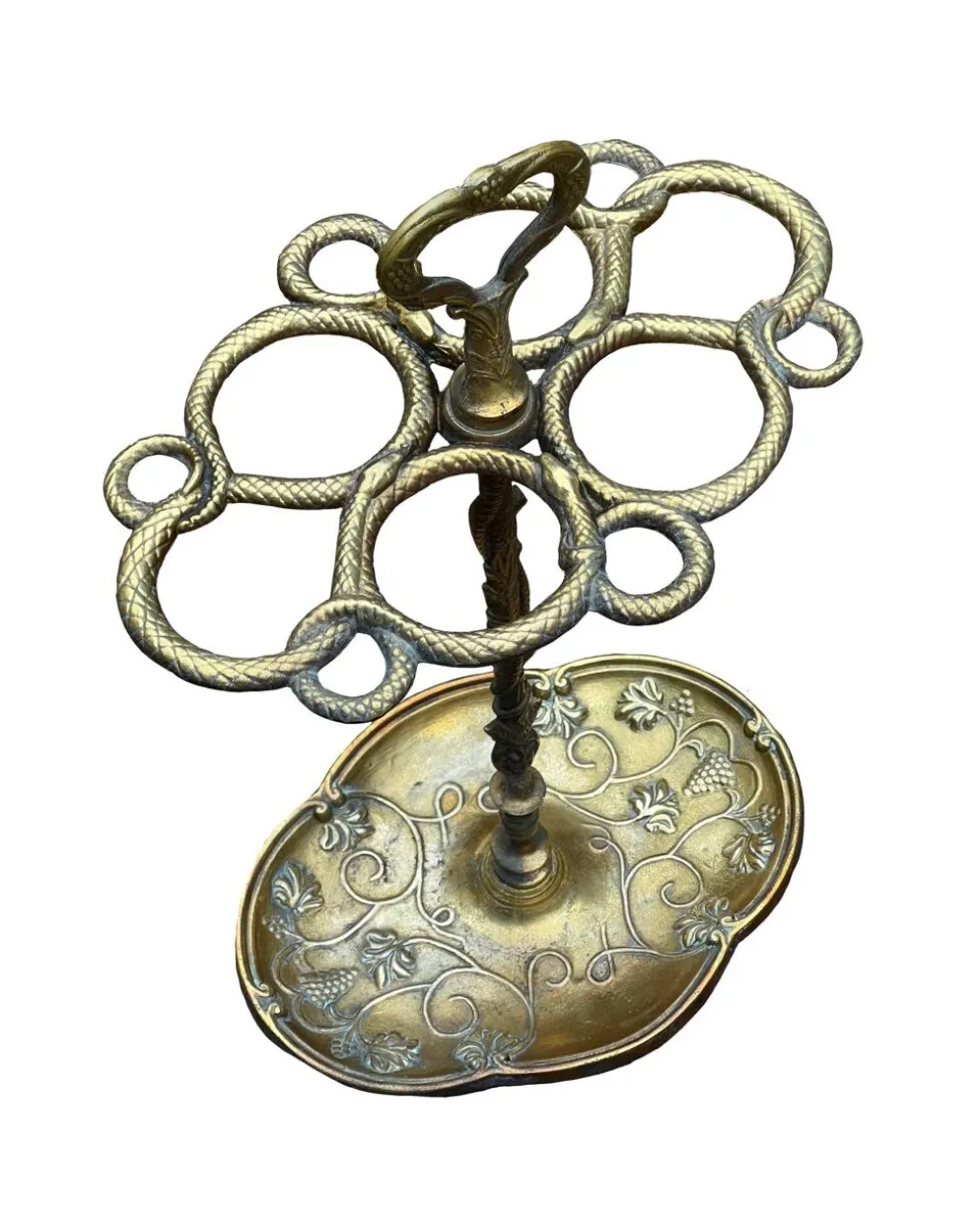 Porte-parapluie en laiton vintage