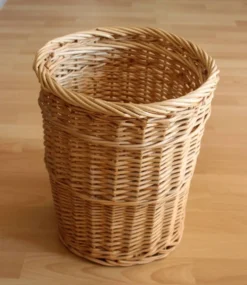 Porte-parapluie en osier fait main - Vintage