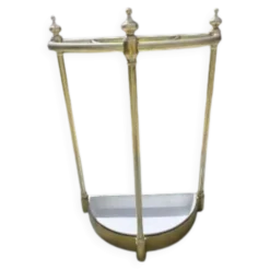 Porte-parapluie 1900 laiton, fonte et fer