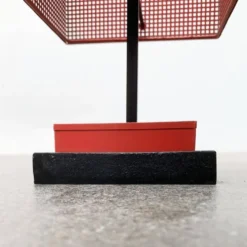 Porte-parapluie minimaliste en acier perforé, années 1960