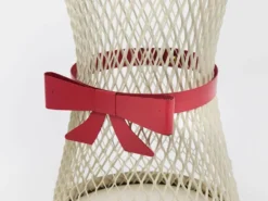 Porte-parapluie à nœud papillon style Mathieu Matégot, milieu du siècle, métal, France, années 1950