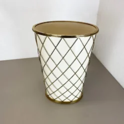 Porte-parapluie original en laiton des années 1950 par Vereinigte Werkstätten München, Allemagne