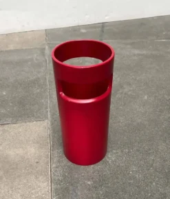 Porte-parapluie rouge allemand de style espace moderne du milieu du siècle, années 1960