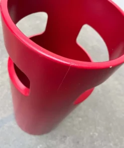 Porte-parapluie rouge allemand de style espace moderne du milieu du siècle, années 1960