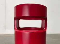 Porte-parapluie rouge allemand de style espace moderne du milieu du siècle, années 1960