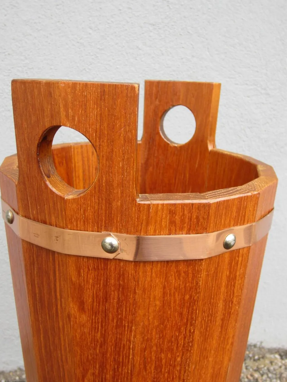 Porte-parapluie scandinave en teck par J.H Sävsjö
