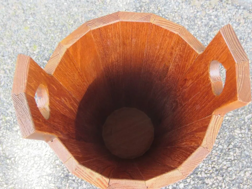 Porte-parapluie scandinave en teck par J.H Sävsjö