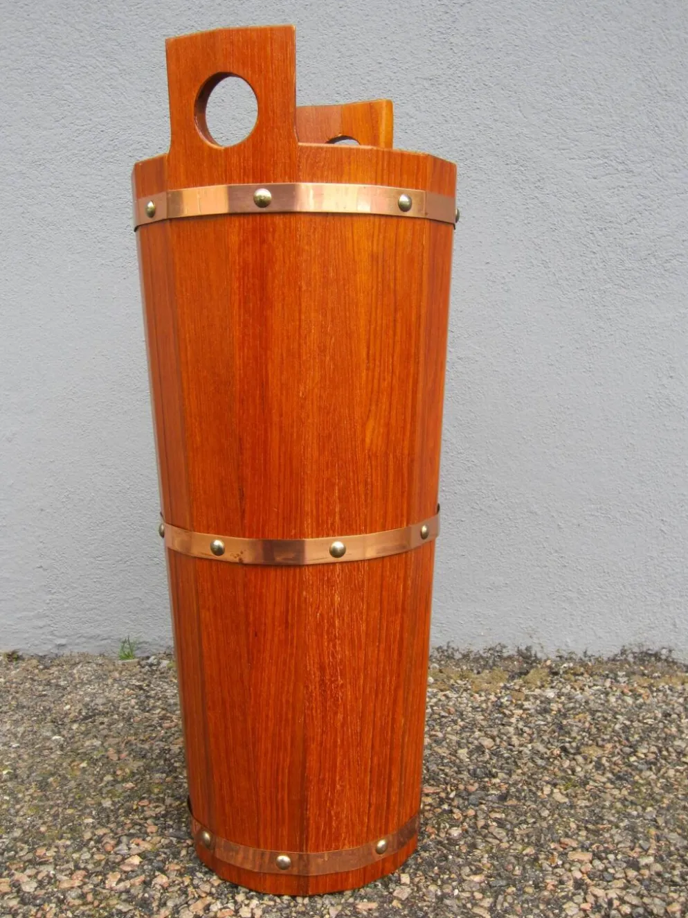 Porte-parapluie scandinave en teck par J.H Sävsjö