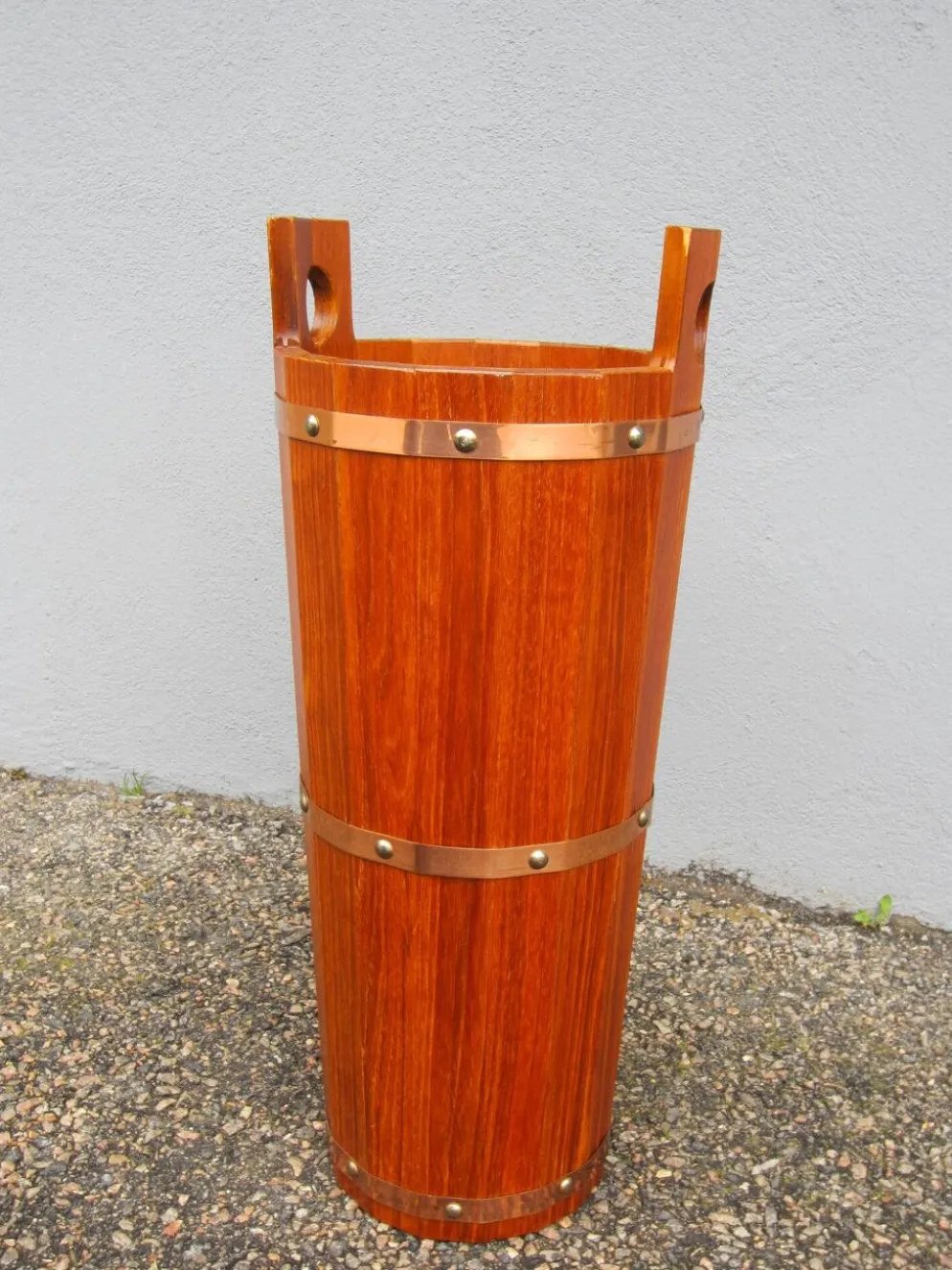 Porte-parapluie scandinave en teck par J.H Sävsjö