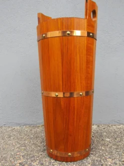 Porte-parapluie scandinave en teck par J.H Sävsjö