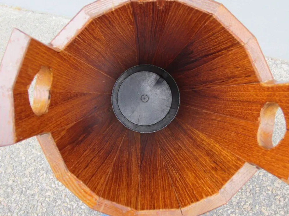 Porte-parapluie scandinave en teck par J.H Sävsjö