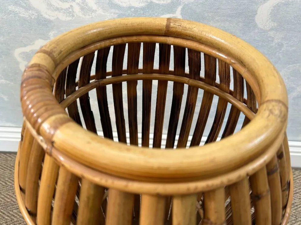 Porte-parapluies en bambou attribué à Franco Albini, Italie, années 1950
