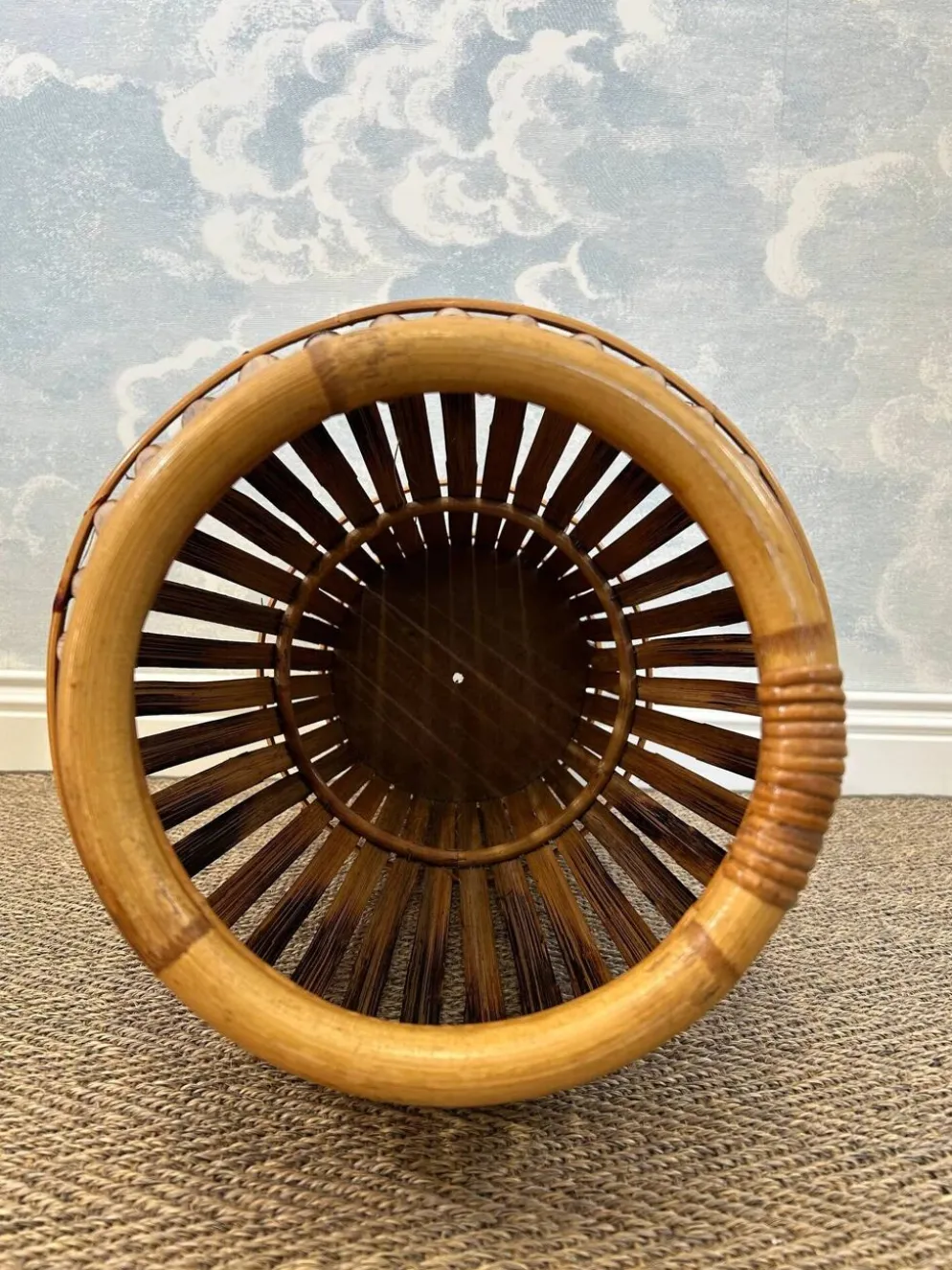 Porte-parapluies en bambou attribué à Franco Albini, Italie, années 1950
