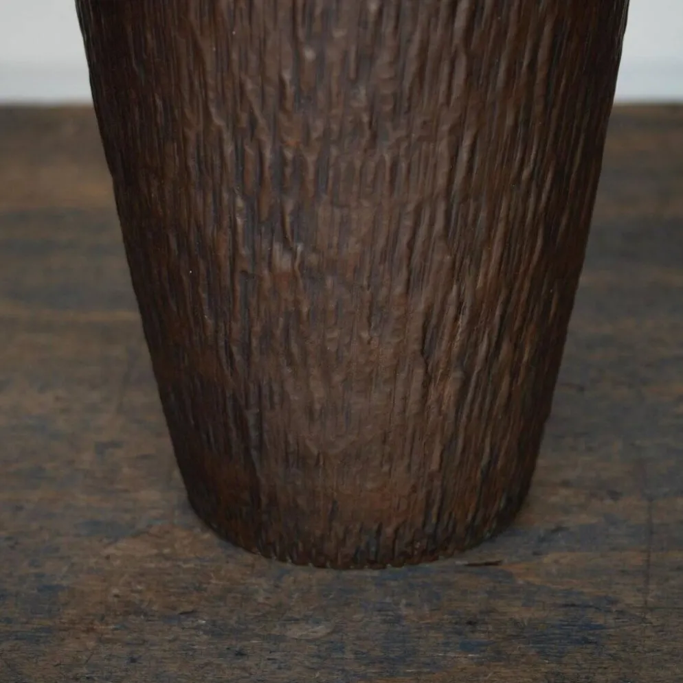 Porte-parapluies vintage en cuivre martelé, années 70