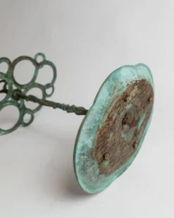Porte-parapluies vintage en laiton des années 1930, design sculptural en forme de serpent