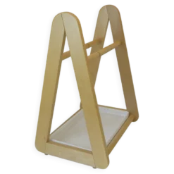 Porte-parapluie vintage de style scandinave, support en bois moderne du milieu du siècle