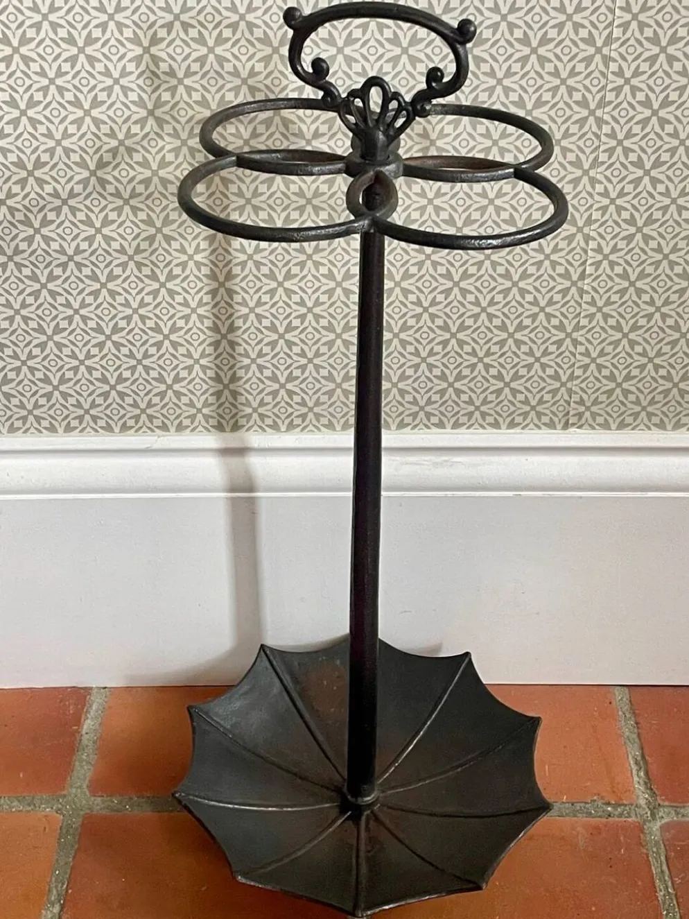 Porte-parapluie Vintage Ombrelle en Fer Forgé