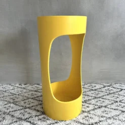 Porte-parapluie vintage par Schönbuch, support à parapluie jaune, pop art, vintage