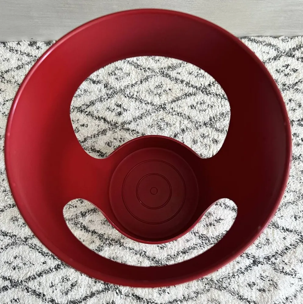 Porte-parapluie vintage par Schönbuch, support à parapluie rouge, Pop Art