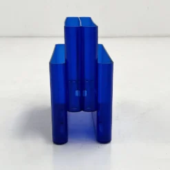 Porte-revue bleu transparent par Giotto Stoppino pour Kartell, 1970