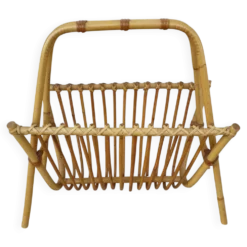 Porte-revue en rotin