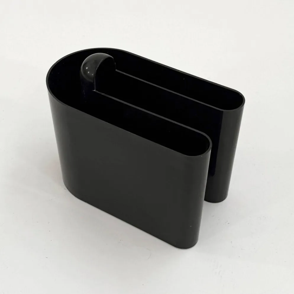 Porte-revue noir par Rodolfo Bonetto pour Bilumen, 1970